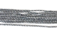 Sølvfarvet 2 mm hæmatit perler 900-283